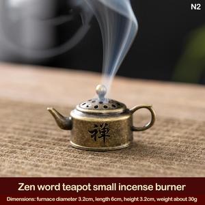 Estilo Vintage atractivo diseñador latón antiguo calidad Superior hogar fragancia cera derretir incienso Bakhoor quemador y soporte - Product Image 5