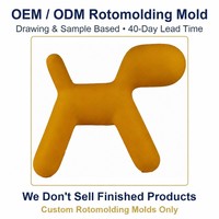 Moule de rotomoulage en aluminium personnalisé OEM ODM, moule rotatif A356, cheval de Troie usiné CNC, directement de l'usine