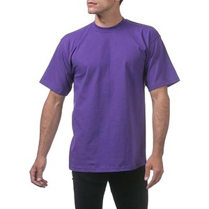 เสื้อยืดคอกลมแขนสั้นทรงปกติสำหรับผู้ชาย สีพื้น สไตล์ไฮสตรีท ผ้าฝ้าย ระบายอากาศได้ดี ไซส์ใหญ่ เหมาะสำหรับฤดูร้อน - Product Image 4