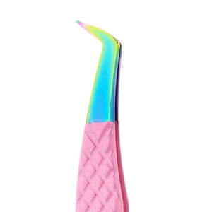 Pinzas de extensión de pestañas de acero inoxidable personalizables con aceptación de logotipo de punta de fibra para mejorar las pestañas - Product Image 5