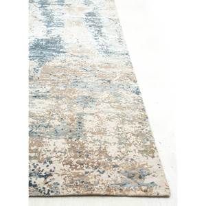 พรมขนสัตว์ผสมไหมไผ่ถักมือสีน้ำตาลเบจ ลาย Chaos Theory สำหรับวัยรุ่น ลายแบบนามธรรม เหมาะสำหรับห้องนั่งเล่นและทางเดิน รุ่น Esk-407 - Product Image 4