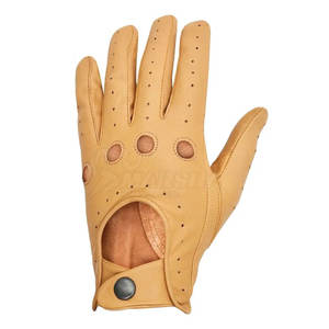 ถุงมือคนขับหนังแท้ถุงมือขับรถทำจากวัสดุทนทาน - Product Image 3