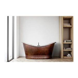 Baignoire en cuivre de luxe de haute qualité à l'extérieur Fabricant et exportateur de l'Inde pour la salle de bain - Product Image 4