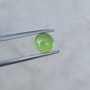 Nueva llegada joyería hecha a mano de oliva natural peridoto cabujón corte ovalado 4mm 30mm calibrado parte posterior plana suelta para collar anillo - Product Image 2