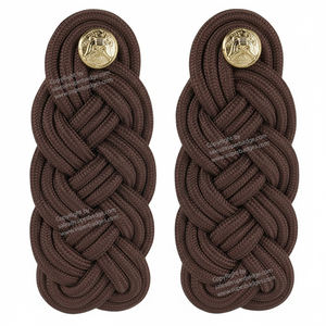 Hombreras de uniforme profesional Accesorios ceremoniales de cordón recubiertos de alta calidad personalizados - Product Image 5