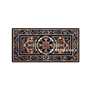 Indian Artisan Natural Handmade Polished Pietra Dura Marble Inlaid <b>Table</b> <b>Top</b> for Home Decoration With Exporter and Supplier - Product Image 1