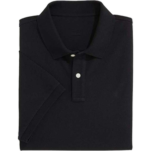 เสื้อโปโลสีดำสำหรับผู้ชายเสื้อโปโลปกตั้งแขนสั้นระบายอากาศบริการ OEM - Product Image 2