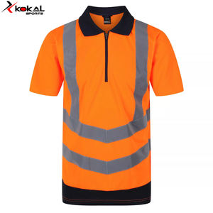 Services OEM professionnels en vente en gros et sur mesure, vêtements de sécurité pour hommes, t-shirt Polo de travail haut de gamme de KOKAL SPORTS - Product Image 5