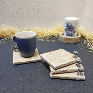 Sous-verres en bois peints à la main de haute qualité Tampons de boisson artisanaux pour cadeaux traditionnels, événements culturels et sous-verres en pierre - Product Image 3