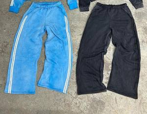 กางเกงวิ่งขาบานลำลองของผู้ชายได้รับแรงบันดาลใจจากร็อกเกอร์สไตล์วินเทจไฮสตรีทมีหลายสีผ้าคอตตอนฮิปฮอปน้ำหนักเบา - Product Image 3