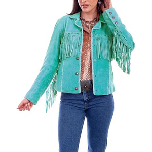 Qualité Prix Premium Qualité Conception Personnalisée Taille Adulte Femmes Veste À Franges Veste Western femmes Dames Veste En Cuir Pour Femmes - Product Image 1