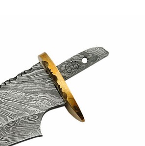 Couteau de chasse en acier inoxydable personnalisable fait à la main avec gaine en cuir marron fichier de travail colonne vertébrale bricolage OEM lame vierge personnalisable - Product Image 2