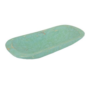 Bol à pâte en bois de style vintage de qualité supérieure enduit vert bol à pain jetable pour la cuisine - Product Image 1