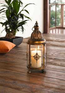 Premium Gold Finish Metal Ramadan Lantern With Fine Patterns Ideal For Ramadan Gift Collections - Product Image 4