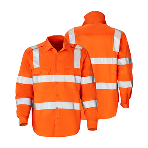 Hi Vis <strong>Safety</strong> Working Long Sleeve Custom Logo Working <strong>Shirt</strong> High Visibility <strong>Safety</strong> UV Protection <strong>Shirt</strong> Workwear - Product Image 4