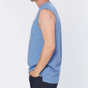 2025 nueva ropa de moda de alta calidad, Camiseta clásica personalizada sin mangas para hombre, camiseta muscular de algodón suave, camiseta sin mangas para hombre - Product Image 3