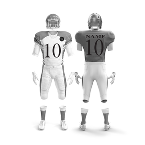 Uniforme de football américain sur mesure en gros |   Tenue de football d'équipe avec maillot et pantalon |   Vêtements de sport en polyester respirant - Product Image 3