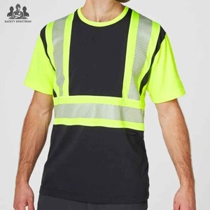 Men Industrial Duty Breathable <b>Waterproof</b> <b>Work</b> T-Shirt | Hi Visibility Heavy Duty Workwear Apparel | High Quality Factory Source - Product Image 4
