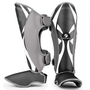 Protège-tibias de boxe sur mesure à séchage rapide, nouveau style, en cuir, qualité supérieure, les plus vendus - Product Image 5