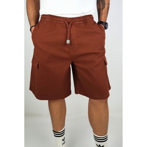 Bermudas d'été Cargo Shorts en marron pour Tencel Tissu extensible avec fermeture à cordon XS XL Sizes Woven Technique Logo Decorat - Product Image 2