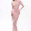 Vestido Maxi de Malla Rosa Diamante Sasso, Elegante Vestido de Novia - Product Image 3