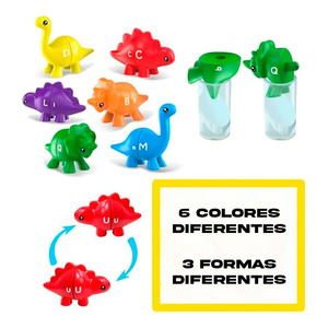 Dinosaur Sensory Sorting Toy Letters Colors - Assorted Colors - Product Image 4