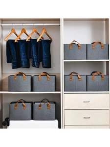 Vietnam made Closet Organizer Cubes-Custom Foldable Non-Woven Storage Bins with Handles for Clothes and <b>Toys</b> - Product Image 2