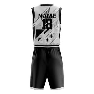 Maillot de basket-ball universitaire pas cher personnalisé vêtements de basket-ball respirants t-shirts de basket-ball à séchage rapide uniformes d'équipe pour les hommes - Product Image 3