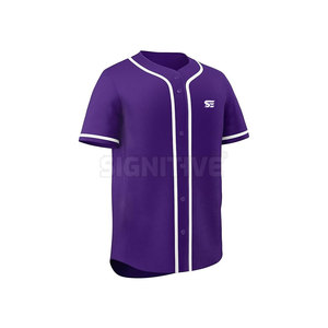 Camiseta de béisbol unisex de alta calidad con logotipo personalizado impreso, material de poliéster transpirable, ropa deportiva de talla grande, el mejor precio para adultos - Product Image 3