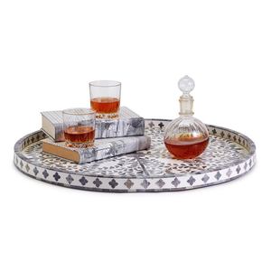 Bandeja de Servicio con Incrustaciones de Hueso, Artesanal y Resistente para Uso Diario, Bandeja Decorativa Premium Hecha a Mano para Servir en la Mesa y Decoración de Interiores - Product Image 3