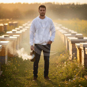 Chaqueta de Apicultura Resistente a Picaduras con Velo Protector, Cierre Frontal, Múltiples Bolsillos, Equipo de Apicultor al por Mayor Disponible - Product Image 2