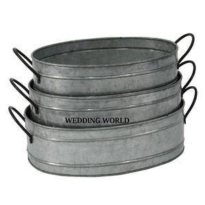 Jardinière en métal de belle qualité, faite à la main, de créateur, jardinière en gros, pot de table classique, vaisselle, jardinière en métal de taille personnalisée - Product Image 2