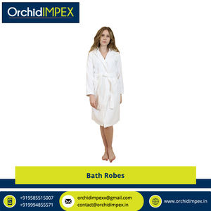 Top Notch Quality Knee-Length Bath Robes Cotton Material Plain Dyed Indian Manufacturer Exporter Wholesale Supply for Women's - Product Image 2