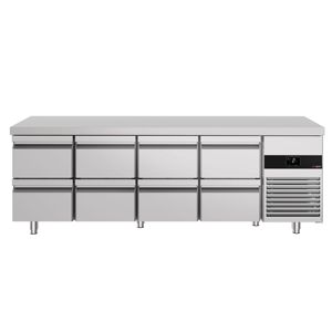Réfrigérateur de comptoir commercial PREMIUM - 2330x700mm - avec 8 tiroirs - capacité 632 litres - Product Image 4