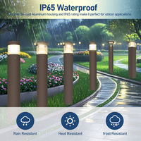 Lampadaires LED en aluminium étanches IP65 pour extérieur, directement de l'usine, pour l'éclairage des pelouses, des jardins et des allées.