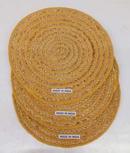 Manteles Individuales de Yute Trenzado Antideslizantes Desechables Tradicionales al por Mayor, Lavables y Resistentes al Calor para Mesas de Comedor, Cafeterías y Bodas - Product Image 3