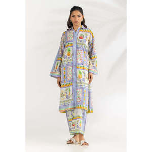 Conjunto Unisex Estilo Bohemio de Algodón y Viscosa IPST-77227, Tela Crepé Estampada para Primavera/Verano - Product Image 5