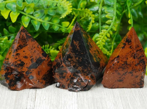 En gros Naturel Acajou Obsidienne Cristal Semi Précieuse Amour Pierre Feng Shui Sharp Énergie Reiki Guérison Agate Décoration de La Maison - Product Image 4