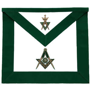 Masonic Regalia Past Master Delantal masónico bordado a mano de alta calidad Hope Faith Charity Masonic Custom Delantal - Product Image 6