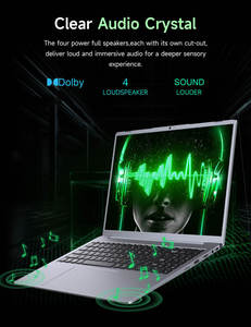 หน้าจอขนาดใหญ่15.9นิ้วแล็ปท็อปสำหรับเล่นเกม Intel I9 144Hz 1366x768 16GB DDR5 512GB SSD แป้นพิมพ์ภาษาอังกฤษแบบพกพาปลั๊ก US - Product Image 6