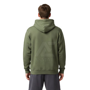 Sudadera con capucha bordada personalizada de alta calidad para hombre al por mayor, sudadera con capucha bordada de algodón OEM para adultos - Product Image 6
