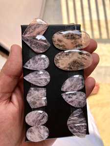 อัญมณีสีชมพูมอร์แกไนต์ธรรมชาติสีชมพูอ่อนชมพูชมพูชมพูอ่อนเปลี่ยนสีได้สำหรับแหวนต่างหูเครื่องประดับระดับพรีเมี่ยม - Product Image 4