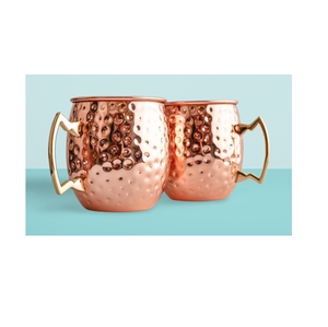 Vendedor caliente buena taza de mula de cobre martillado con mango de latón tazas de mula de Moscú de alta calidad hechas de cobre del proveedor indio - Product Image 5