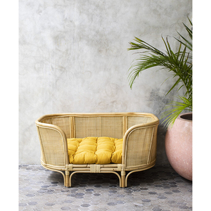 Meubles de maison en rotin pour chien, lit pour chien en rotin naturel, lit pour chat, fabriqué au Vietnam, au design unique, vente en gros - Product Image 5