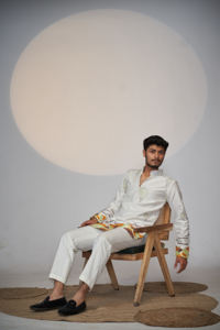 Globo Sueños jacquard diseñador kurta - Product Image 5