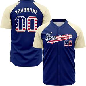 Camiseta de Béisbol de Poliéster Ligero Personalizada OEM ODM con Cuello en V para Verano, de Secado Rápido y Transpirable para Equipos Deportivos - Product Image 1