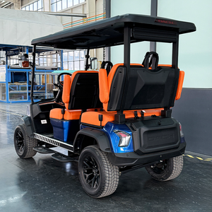 Wholesale professional 2 4 6 8 seat electric golf carts for real estate resorts camps strengthened <b>frame</b> soft ride <b>cheap</b> - Product Image 6