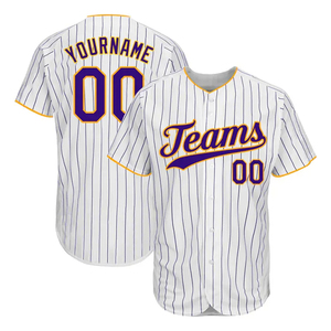 Maillots de baseball et de softball personnalisés à rayures, nouveau design Harbour Intl, vente en gros, respirants, 100% polyester, logo par sublimation, équipe, club - Product Image 6
