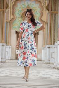 Robe d'été 100% coton, faite à la main, écologique, respirante, imprimée à la main, taille naturelle disponible, vente chaude - Product Image 5