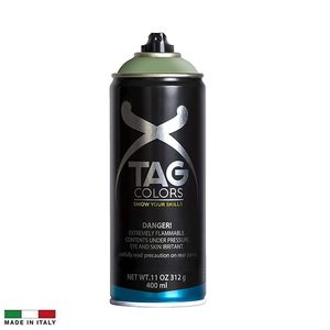 Bombolette Spray per Graffiti 400ml verde opaco con 5 punte ad alta copertura vernici Street Art per murales - Product Image 2